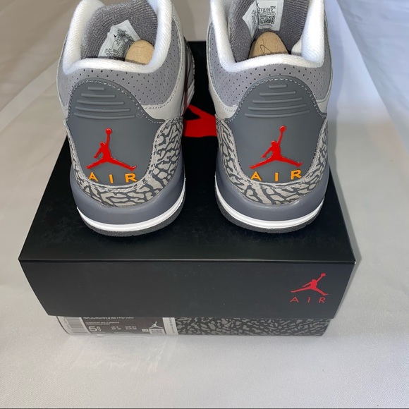 Nike Air Jordan 3 Retro GS Cool Grey 5.5Y 7W - Picture 5 of 5